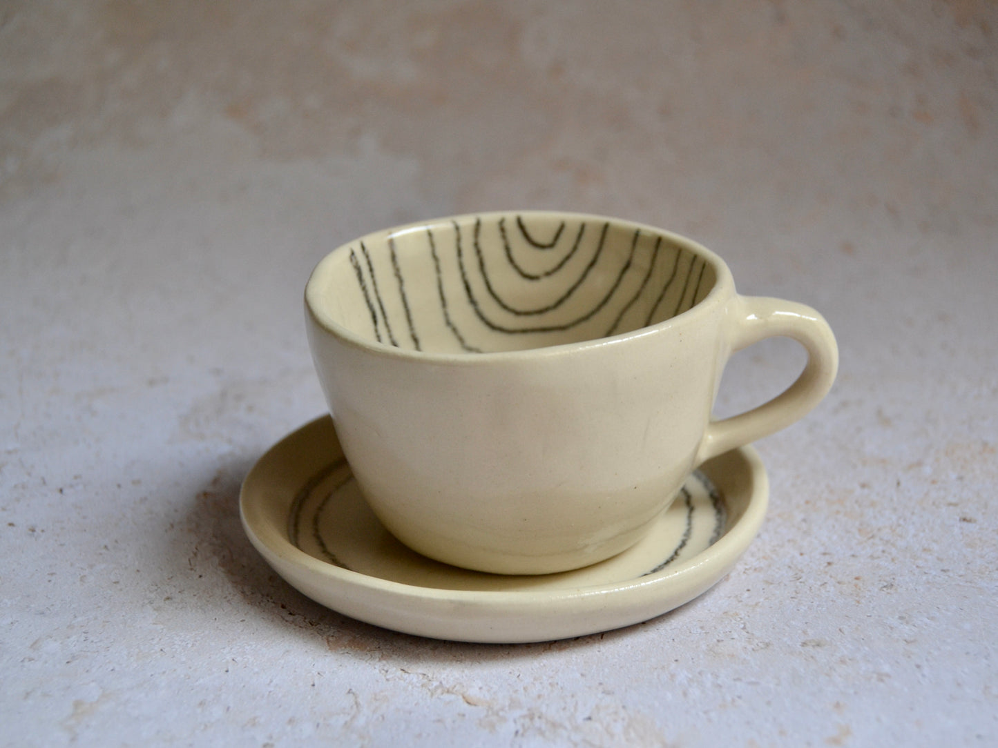 Joc de cafè línies llapis negre
