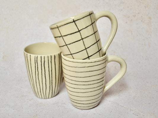 Tassa llapis ceràmic negre