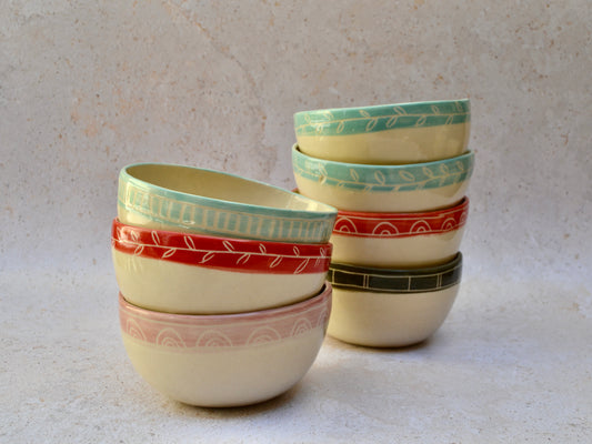 Bol amb senefes de colors