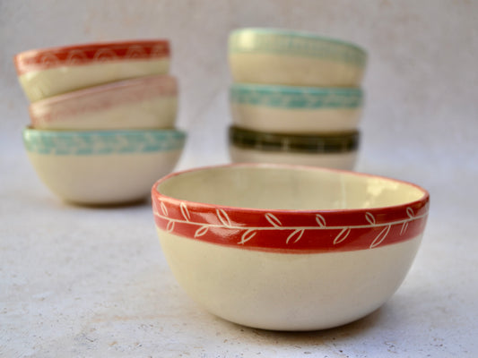 Bol amb senefes de colors